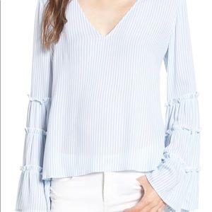 ❄️BOGO❄️BP Pin Striped Bell Sleeved Top